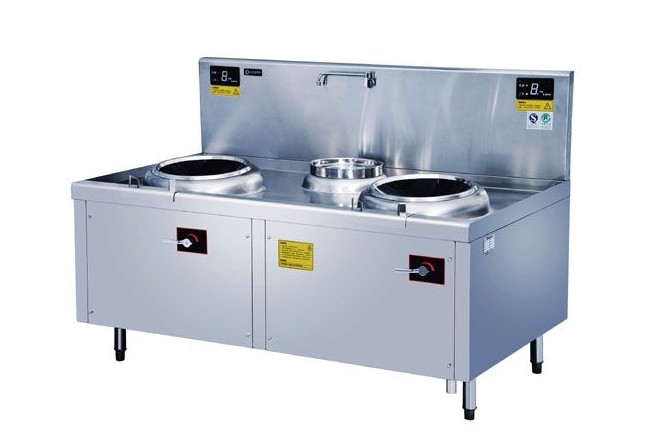 商用电磁炉双头单尾小炒灶