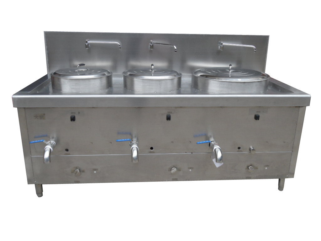 三头节能煮面炉